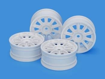 24mm White 10-Spoke Dish Rim (4 pcs.)