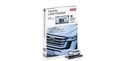 Kyosho Mini Car &amp; Book No.14 Toyota Land Cruiser - White
