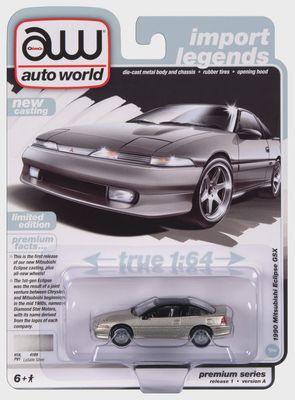 1990 Mitsubishi Eclipse GSX - Lasalle Silver w/Gloss Black Roof