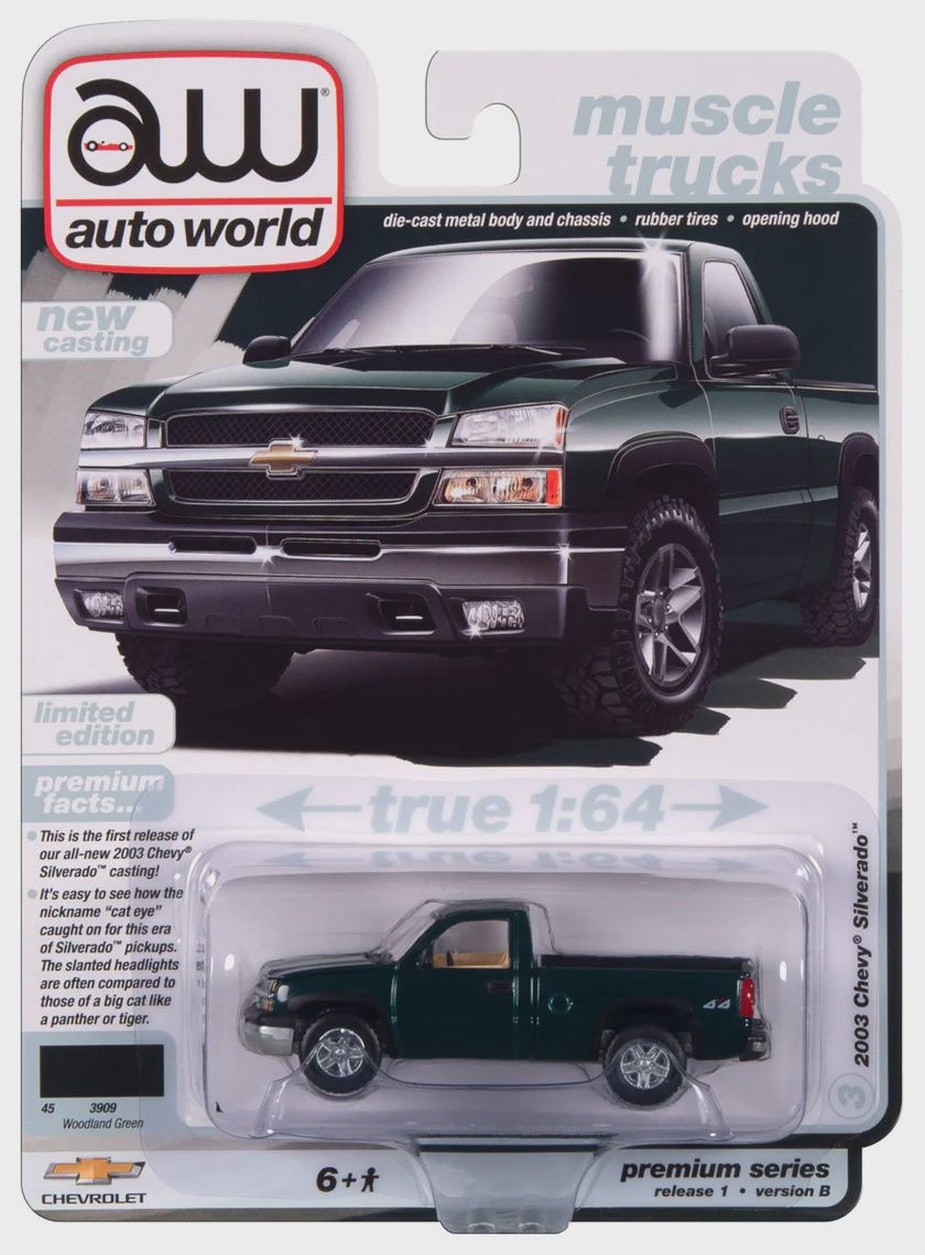2003 Chevy Silverado Truck Single Cab, Short Bed Fleetside - Dark Green
