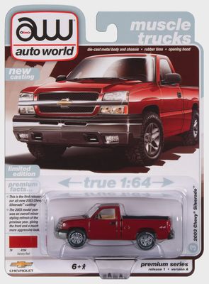 2003 Chevy Silverado Truck Single Cab, Short Bed Fleetside - Victory Red