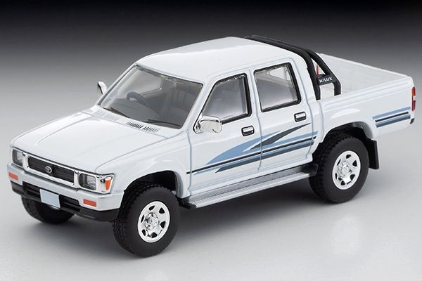 Tomica Limited Vintage 1/64 LV-N256b Hilux 4WD Pick Up Double Cab SSR White 1991