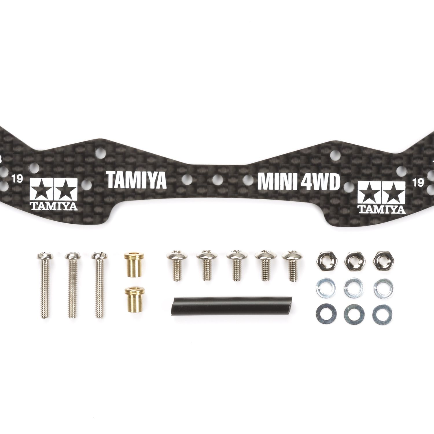 Mini 4WD HG Carbon Wide Front Plate, 1.5mm
