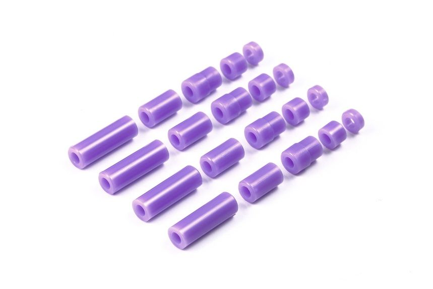 Mini 4WD Lightweight Plastic Spacer Set - Purple