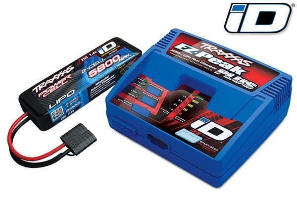 Single 2S 5800mAh Battery/EZ-Peak Plus Charger Combo (2843X/2970)