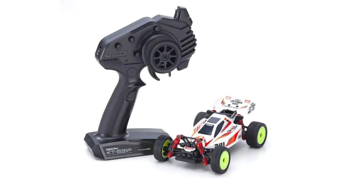MINI-Z Buggy Readyset TURBO OPTIMA Mid Special White