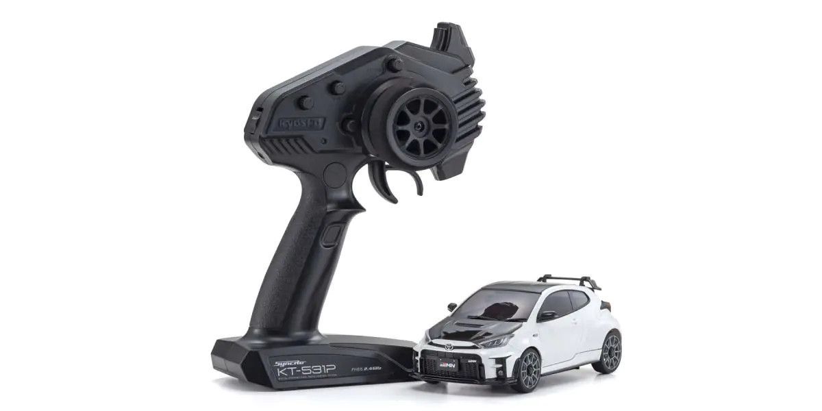 Mini-Z AWD Toyota GRMN Yaris Circuit Package White Pearl