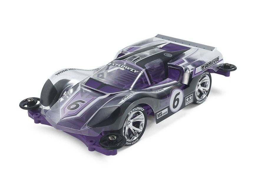 1/32 JR Mini 4WD Exflowly Polycarbonate Body Special (Purple) (MS Chassis)