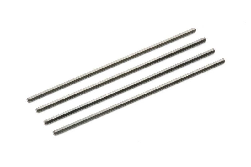 Mini 4WD 72mm Reinforced Shafts (Black, 4pcs.)