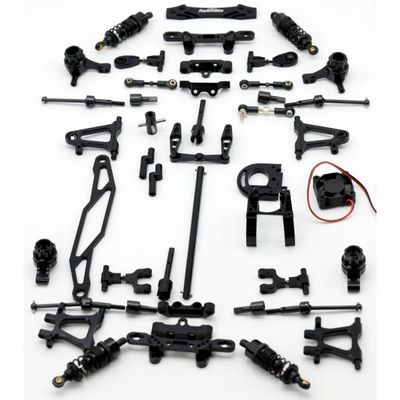 Aluminum Upgrade Kit TT-02 - Black