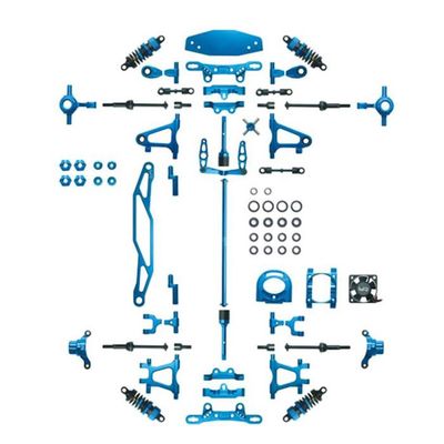 Aluminum Upgrade Kit TT-02 - Blue