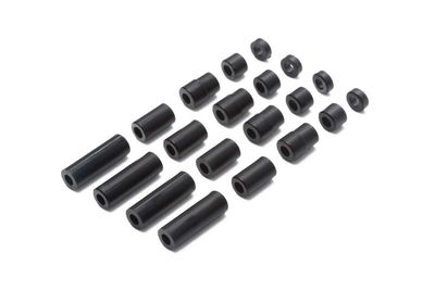 Mini 4WD Lightweight Plastic Spacer Set - Black
