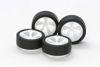 Mini 4WD Low Profile Tire/Wheel Set, 5-Spoke