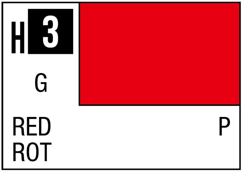 H2q Color Code Aqueous Color 10ml - H3 Gloss Red