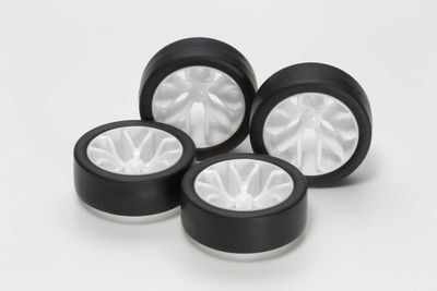 Mini 4WD Low-Profile Tire &amp; Wheel Set (Y Spoke)