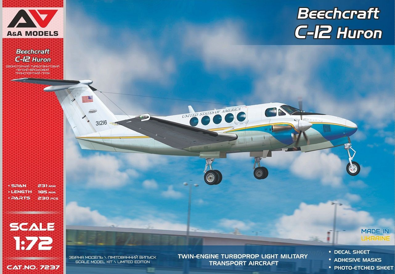 1/72 Beechcraft C-12A/C/U &quot;Huron&quot; Military Transporter