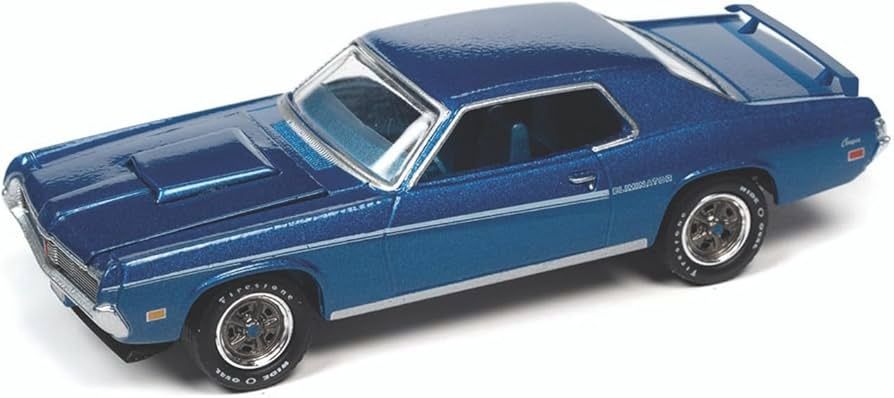 1/64 1969 Mercury Cougar Eliminator - Bright Blue Poly