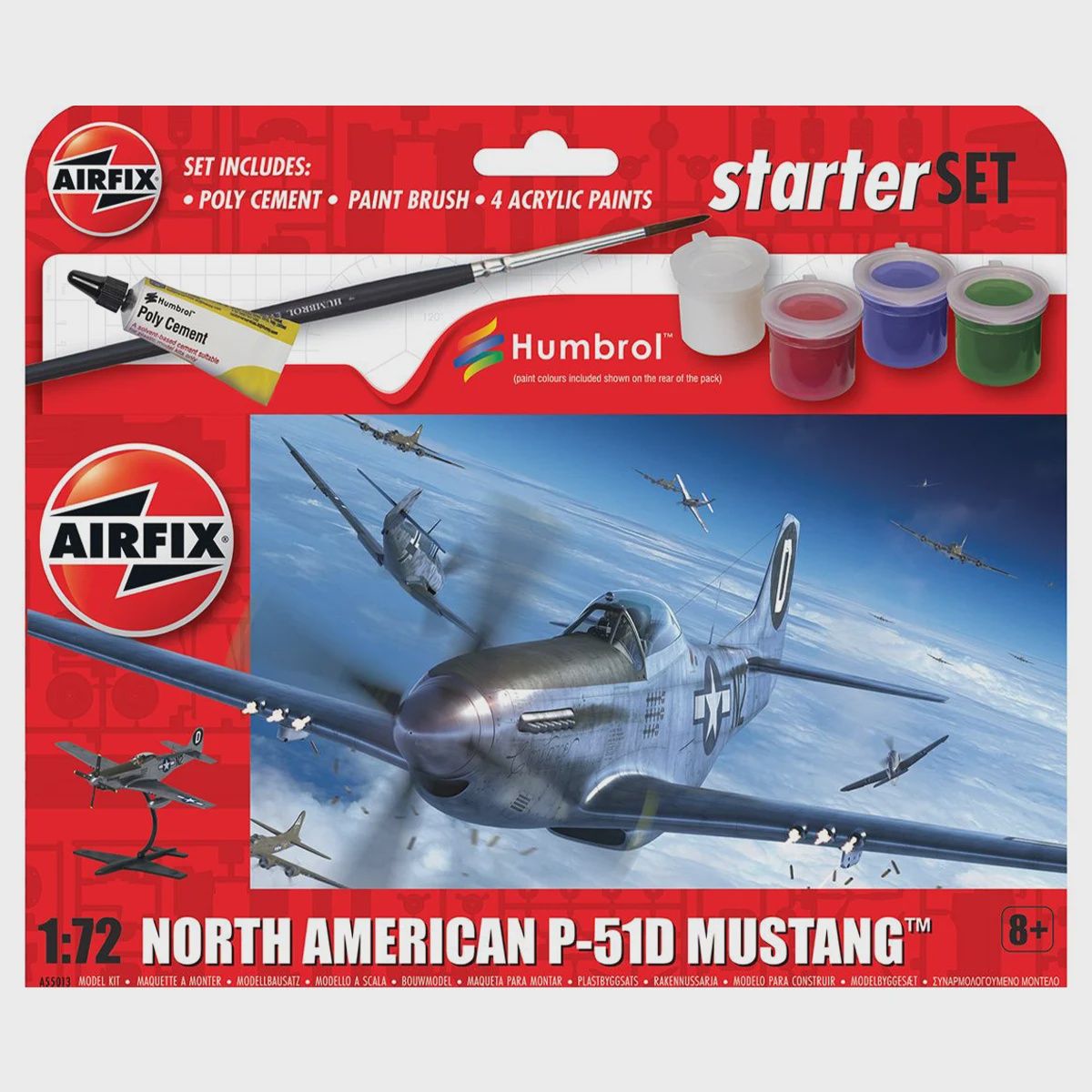 1/72 North American P-51D Mustang Starter Set