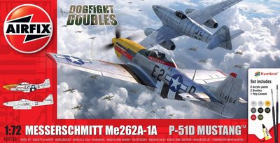 1/72 Messerschmitt Me262-1A &amp; P-51D Mustang Dogfight Doubles