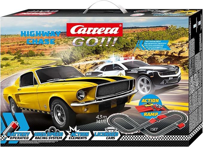 Carrera GO!!! Highway Chase 1/43 Slot Car Set