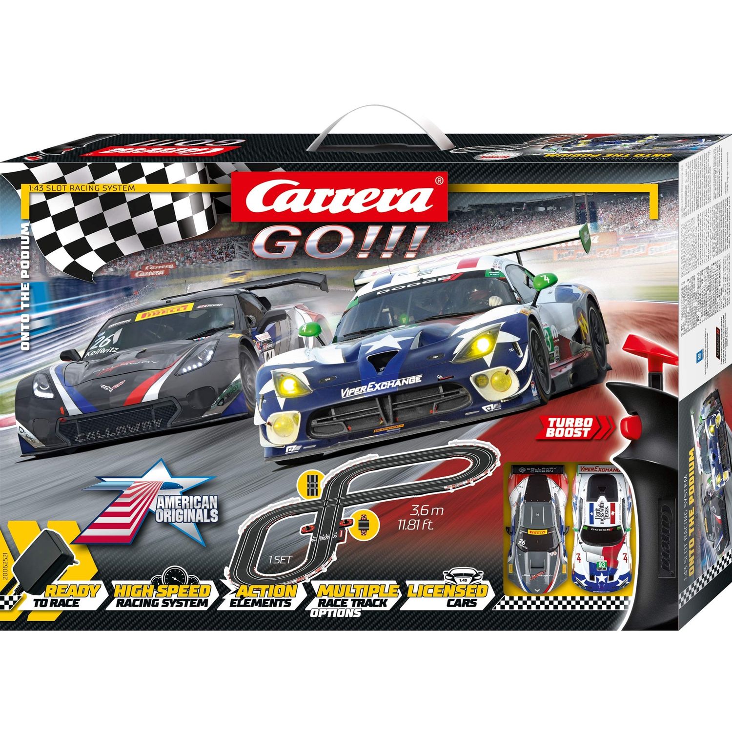 Carrera GO!!! Onto the Podium 1/43 Slot Car Set