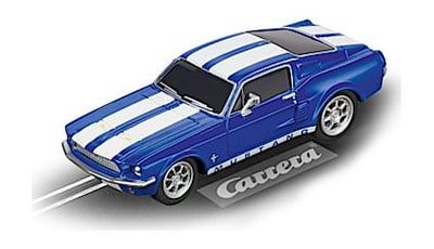 1/43 Ford Mustang &#39;67 - Racing Blue Slot Car