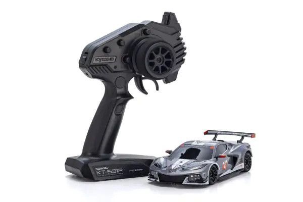 Mini-Z RWD Chevrolet Corvette C8.R Gunmetal/White (MR-04)