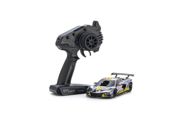 Mini-Z RWD Chevrolet Corvette C8.R Chrome/Yellow Kyosho America 20th Anniversary