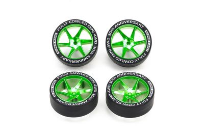 Mini 4WD SH LP Tire/Wheel Set (Spiral) Fully Cowled 30th Anniversary