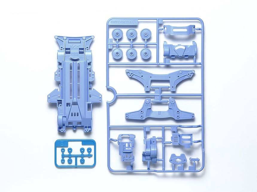 Mini 4WD VZ Chassis Set (Pastel Blue)