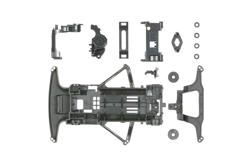 Mini 4WD Carbon Reinforced Super FM Chassis Set