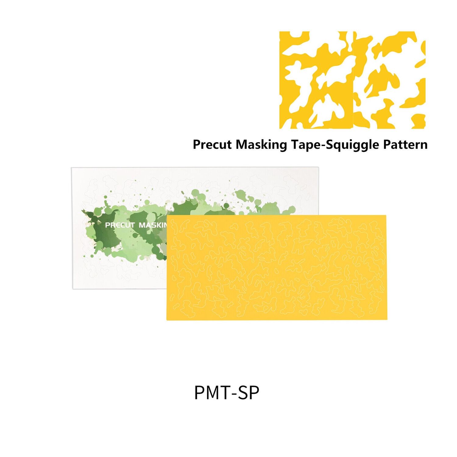 Precut Masking Tape - Squiggle Pattern