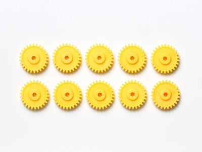 Mini 4WD G-18 Gear, Yellow (10pcs)