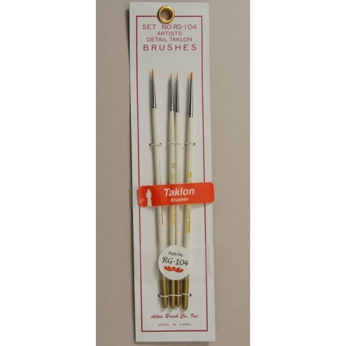Taklon Detail Brush Set (4 pcs.)