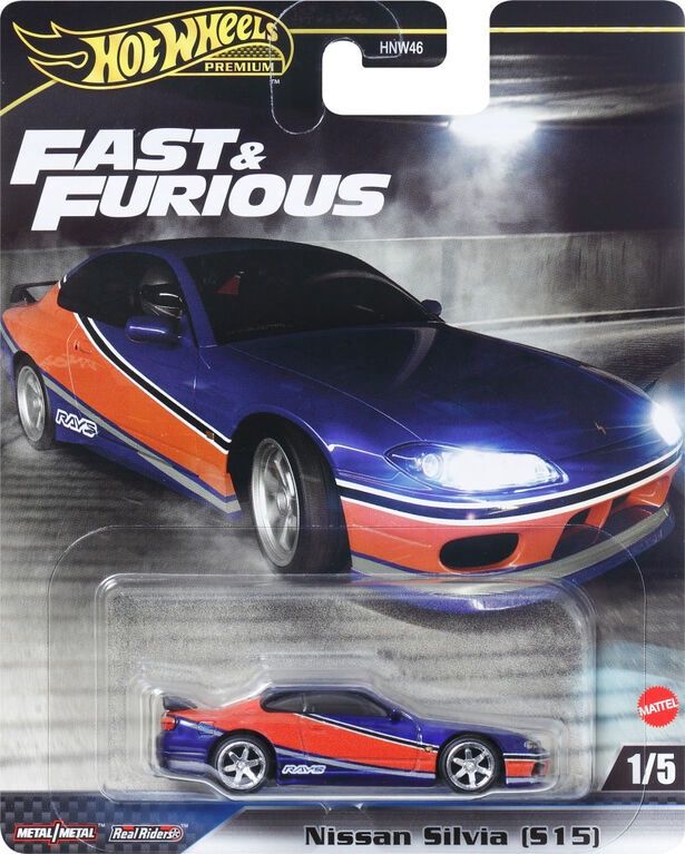 Hot Wheels Premium - Fast &amp; Furious - Nissan Silvia (S15)