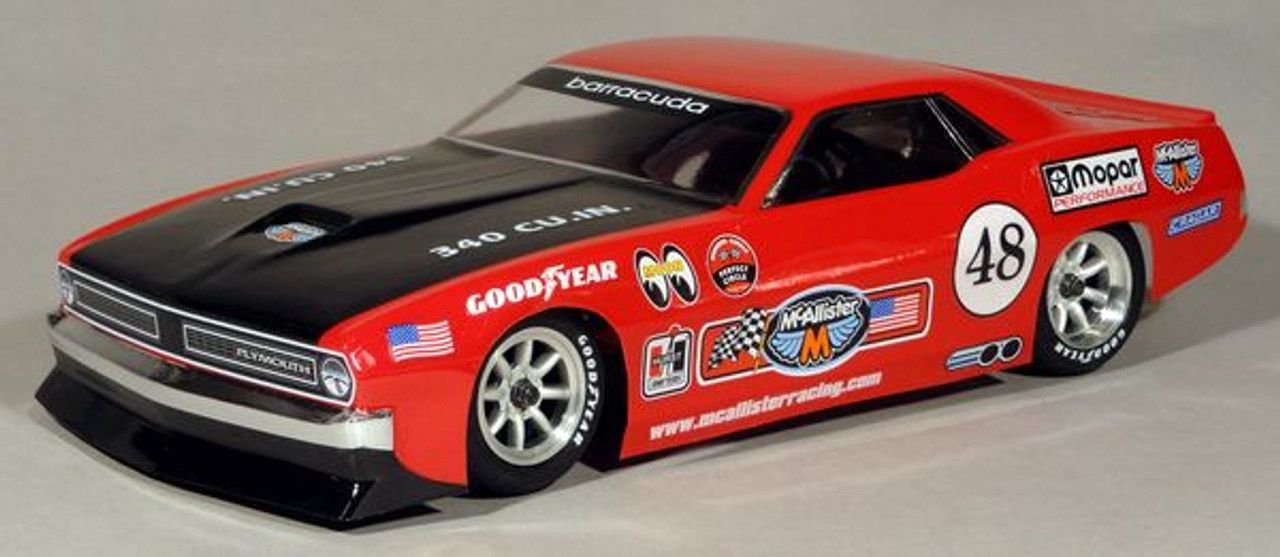 1/10 1970 AAR Cuda VTA Clear Body