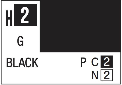 Aqueous Color 10ml - H2 Gloss Black