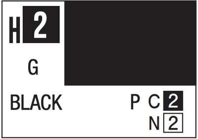 Aqueous Color 10ml - H2 Gloss Black