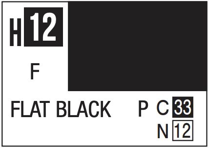 Aqueous Color 10ml - H12 Flat Black