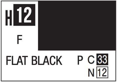 Aqueous Color 10ml - H12 Flat Black