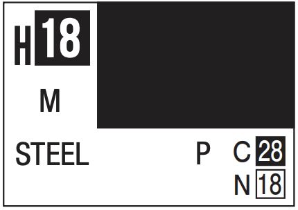 Aqueous Color 10ml - H18 Metallic Steel
