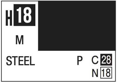 Aqueous Color 10ml - H18 Metallic Steel
