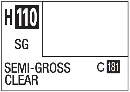 Aqueous Color 10ml - H110 Semi-Gloss Clear