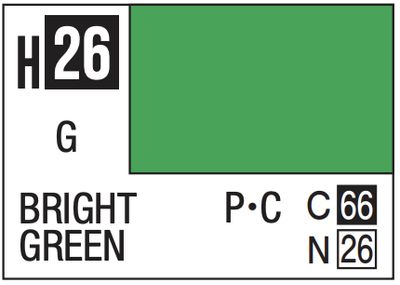 Aqueous Color 10ml - H26 Gloss Bright Green
