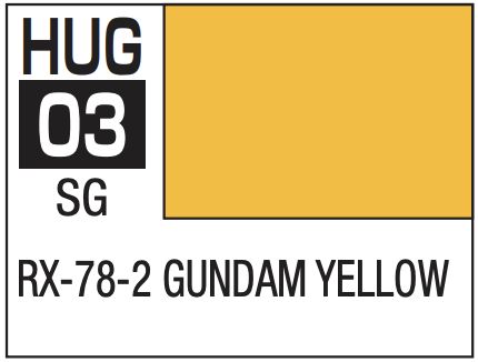 Aqueous Color 10ml - HUG03 RX-78-2 Gundam Yellow