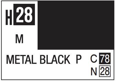 Aqueous Color 10ml - H28 Metallic Metal Black