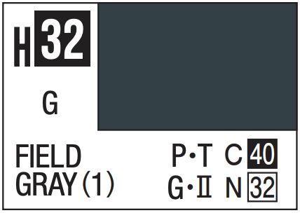 Aqueous Color 10ml - H32 Gloss Field Gray 1 (German Gray) German Tank