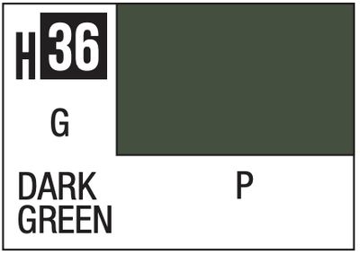 Aqueous Color 10ml - H36 Gloss Dark Green