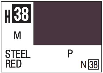 Aqueous Color 10ml - H38 Metallic Steel Red