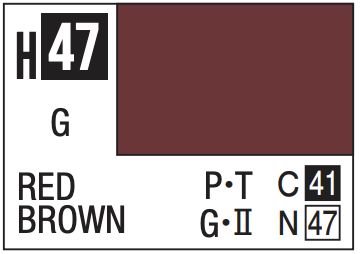 Aqueous Color 10ml - H47 Gloss Red Brown
